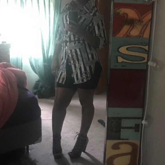 Button down blouse dress - Picture 3 of 6